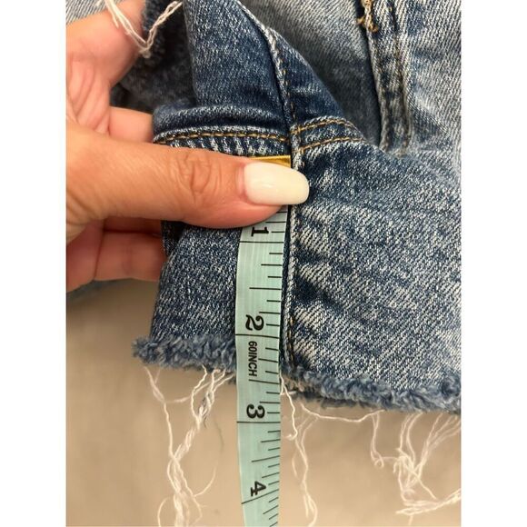 BKE Cargo denim shorts cut-off raw hem size 29 - Picture 7 of 8